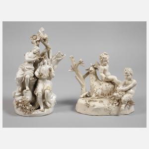 Zwei mythologische Figurengruppen
