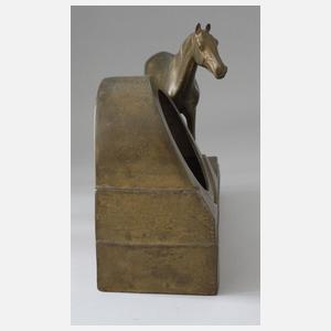 Anton Puchegger, Uhrengehäuse mit Vollblutpferd