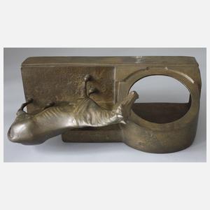 Anton Puchegger, Uhrengehäuse mit Vollblutpferd