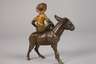 Wiener Bronze Reiter auf Esel