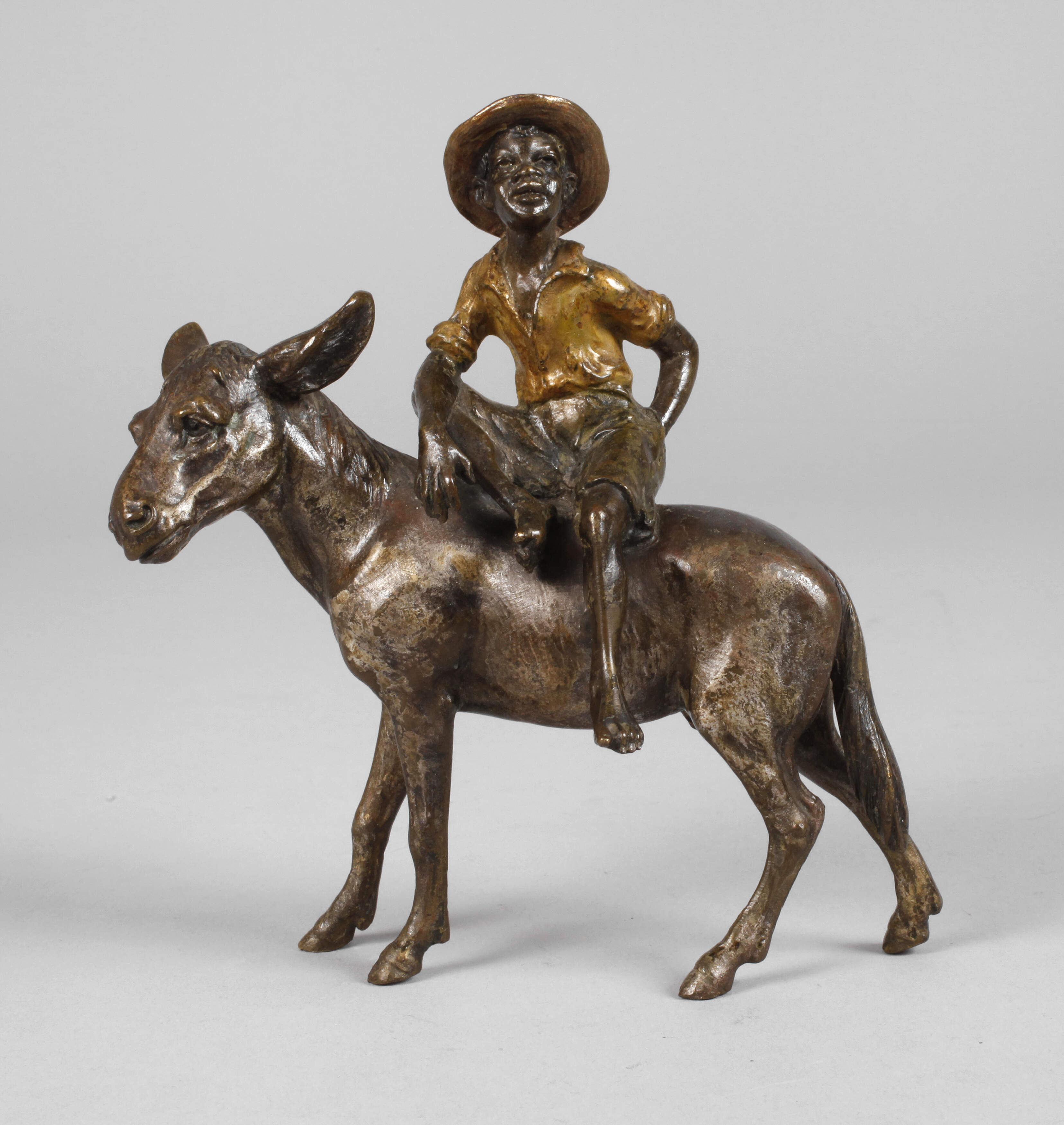 Wiener Bronze Reiter auf Esel