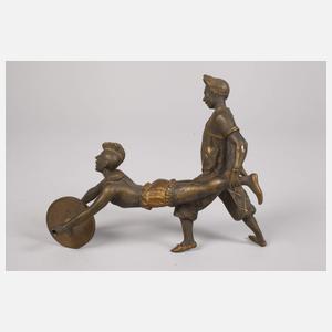 Kleinbronze Paar Zirkusartisten