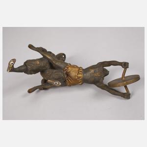 Kleinbronze Paar Zirkusartisten