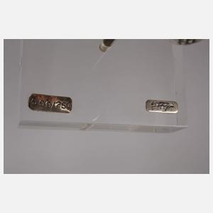 Modell einer Maske Silber