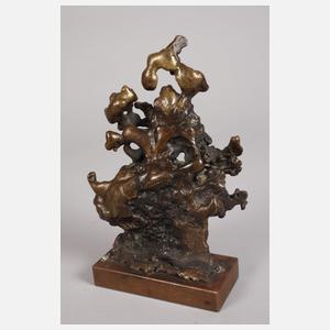 Monogrammist HK, drei moderne Skulpturen