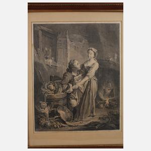 Pierre Alexandre Aveline, attr., "La Belle Cuisinière"