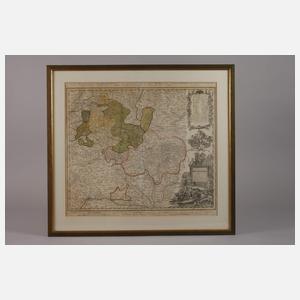 Homanns Erben, Karte Grafschaft Henneberg