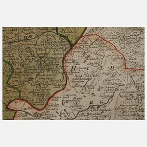 Homanns Erben, Karte Grafschaft Henneberg