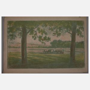 Heinrich Ludwig von Gleichen-Rußwurm, Am Feldrand