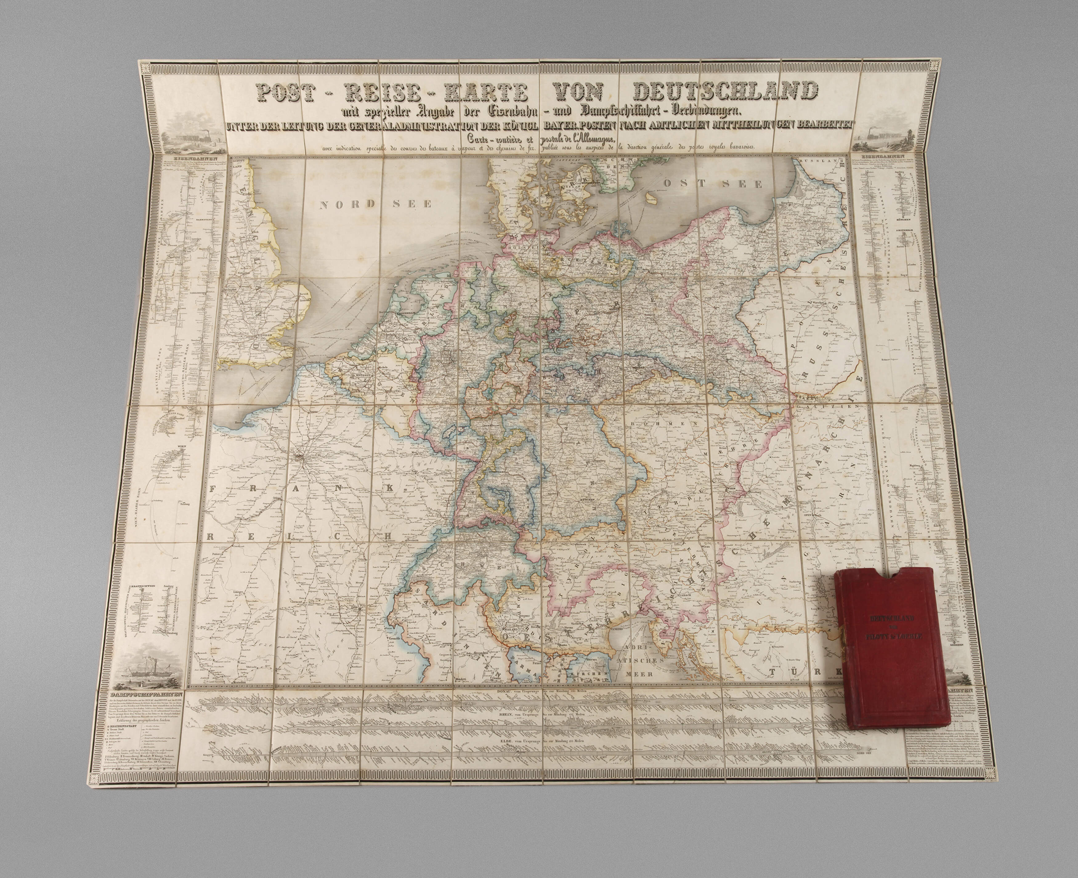 "Post-Reise-Karte von Deutschland"
