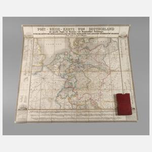 "Post-Reise-Karte von Deutschland"