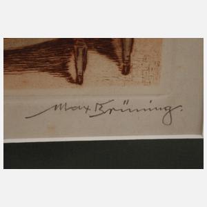 Max Brüning, Mädchen mit Strümpfen