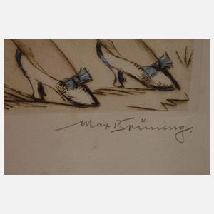 Max Brüning, Paar Radierungen "In den Dünen"