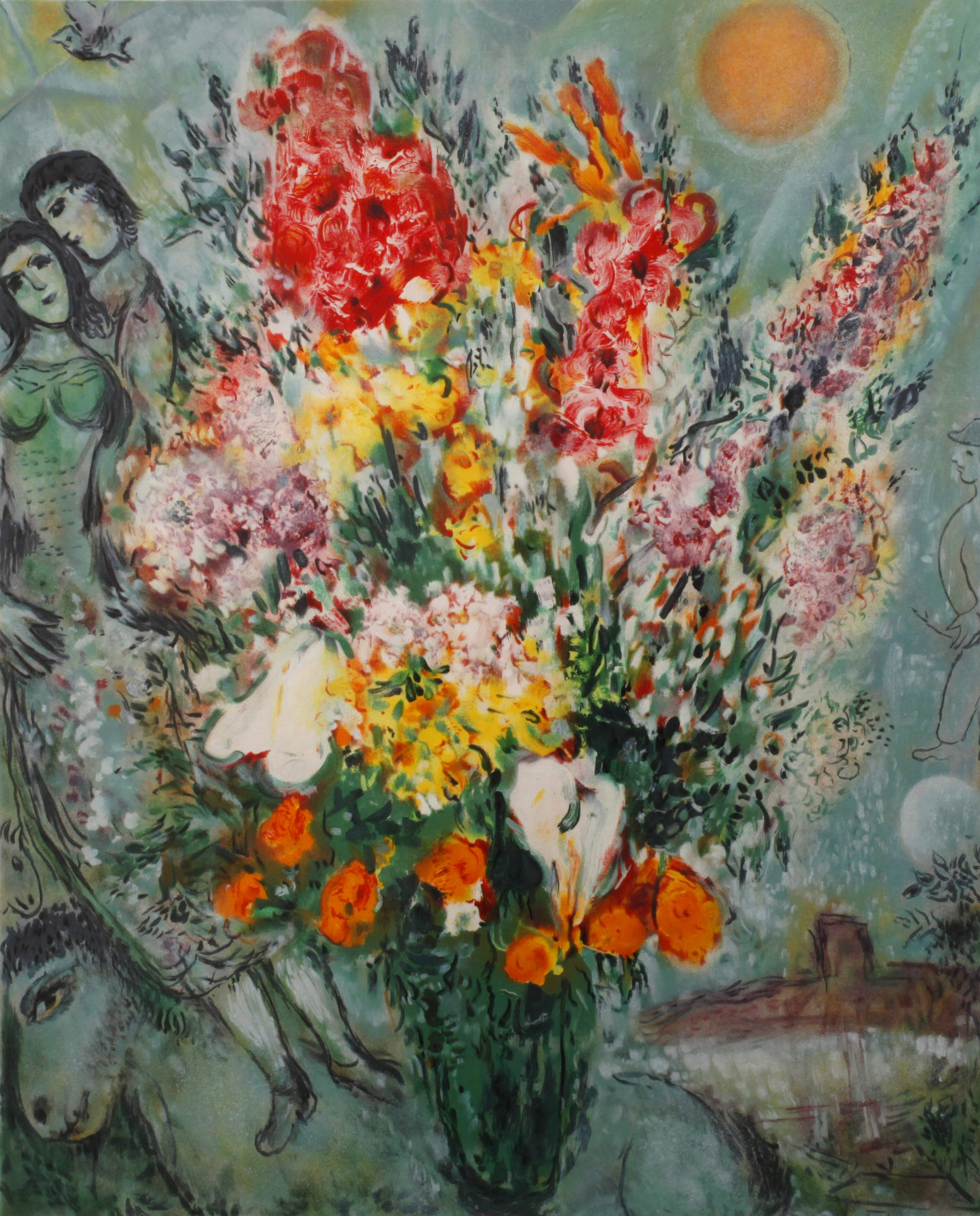 Marc Chagall, ”Bouquet de fleurs”