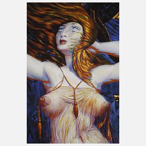 Prof. Ernst Fuchs, "Die Entkleidung der Esther"