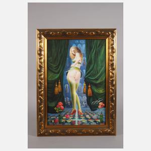 Prof. Ernst Fuchs, "Uta Rückenakt"