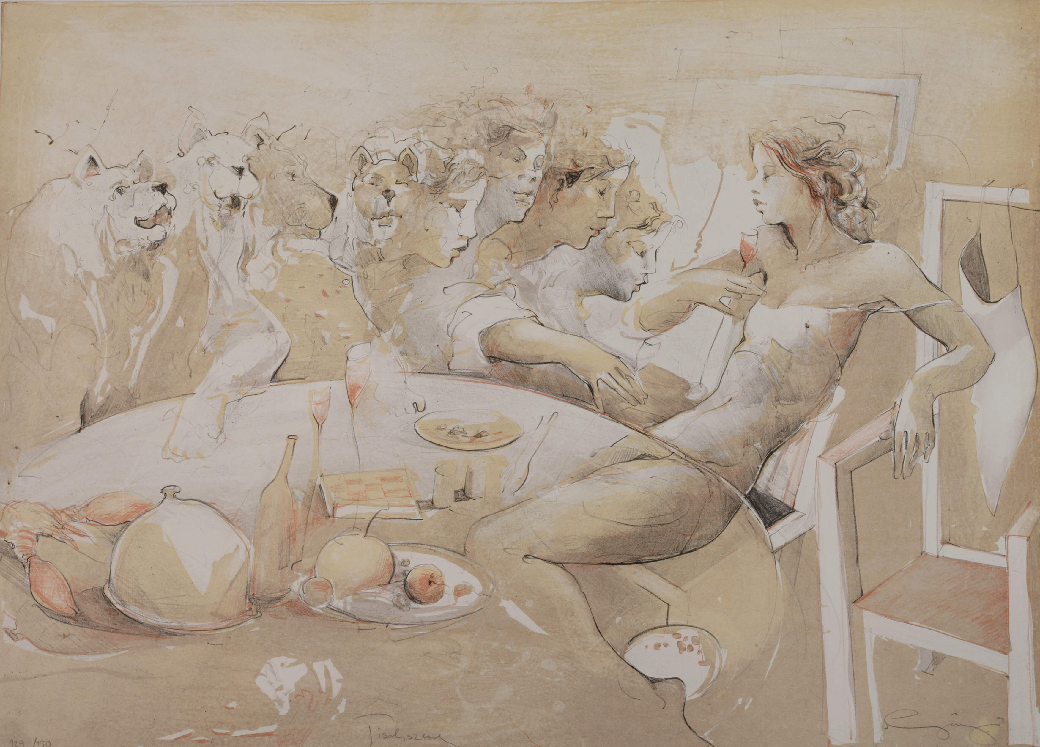 Jürgen Görg, "Tischszene"