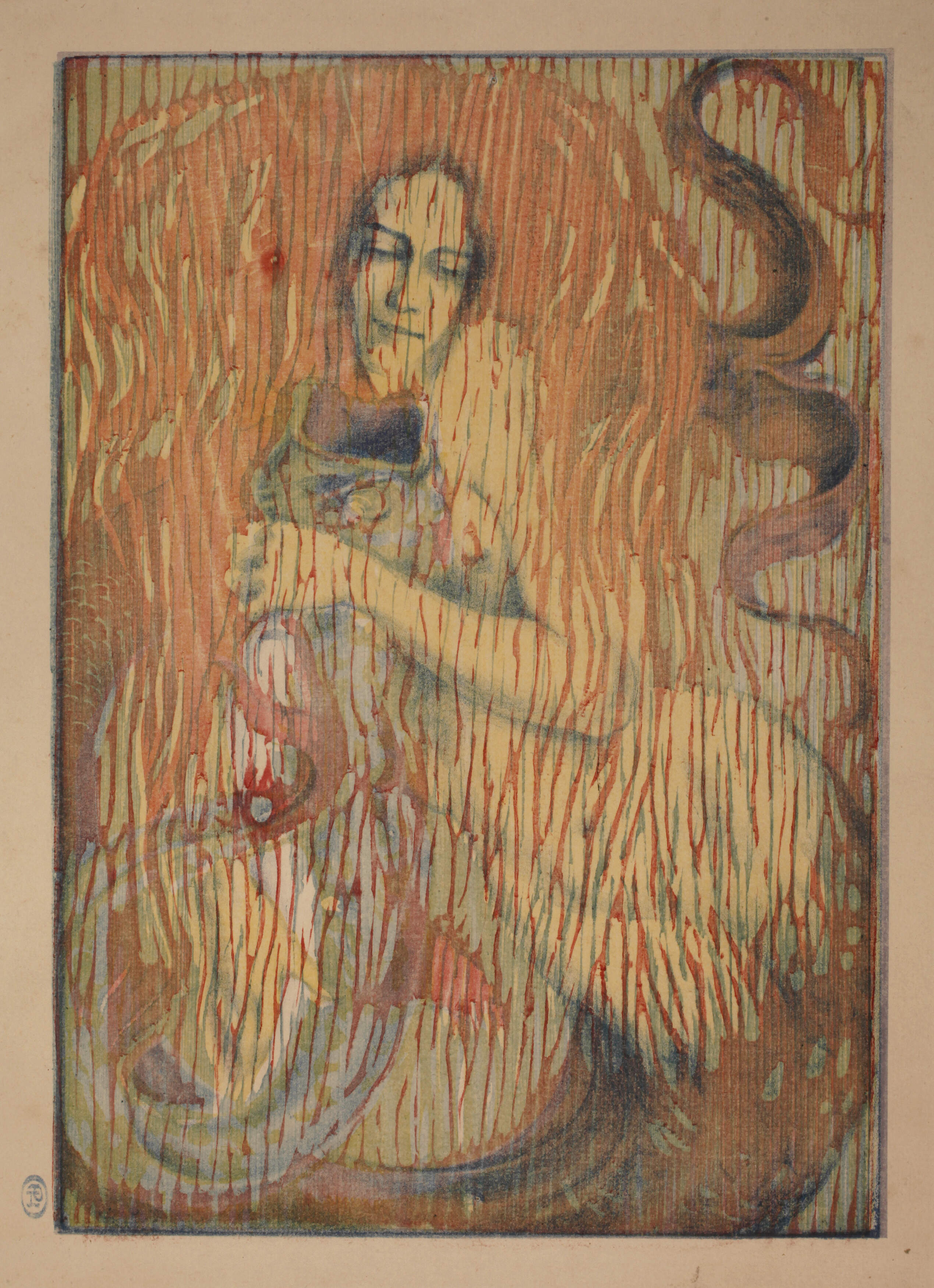 Henry Héran, "Spielendes Meerweib"