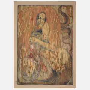 Henry Héran, "Spielendes Meerweib"