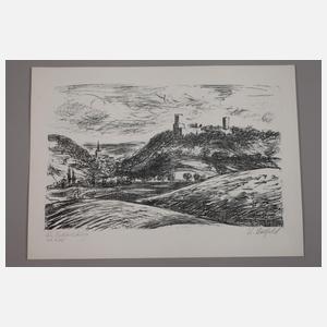 Karl Holfeld, Vier Landschaftsdarstellungen