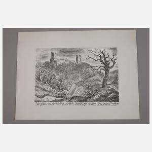 Karl Holfeld, Vier Landschaftsdarstellungen