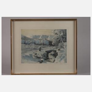 Friedrich Iwan, "Schneegruben vom Leiterweg aus"