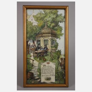 Prof. Hermann Stockmann, Im Biergarten