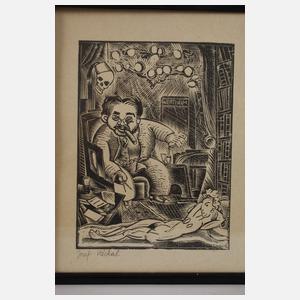 Josef Váchal, Zwei Holzschnitte