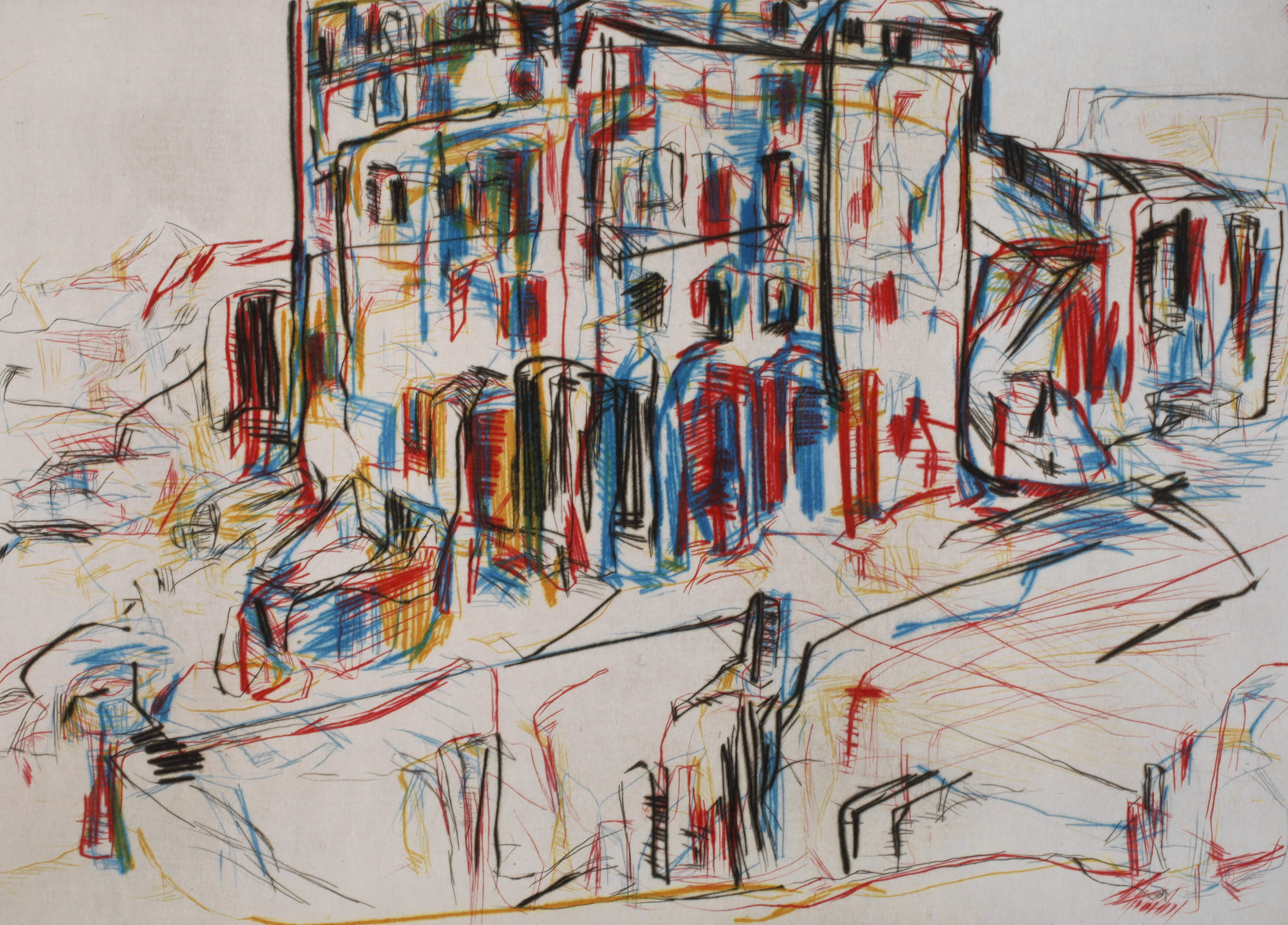 Andreas Zahlaus, "Bauplatz II, Berlin-Alt Buch"