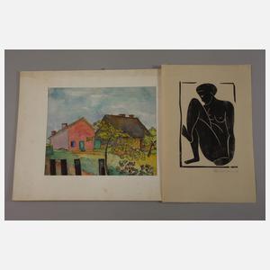 Konvolut Graphik und Zeichnungen