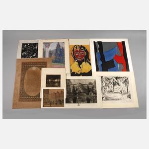 Konvolut Graphik und Zeichnungen