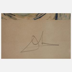 Salvador Dali, "Gala en fleurs"