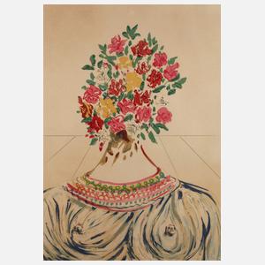Salvador Dali, "Gala en fleurs"