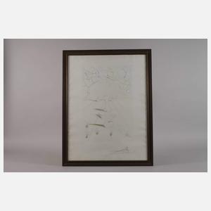 Salvador Dali, attr., Surrealistische Komposition