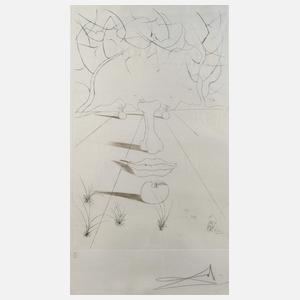 Salvador Dali, attr., Surrealistische Komposition