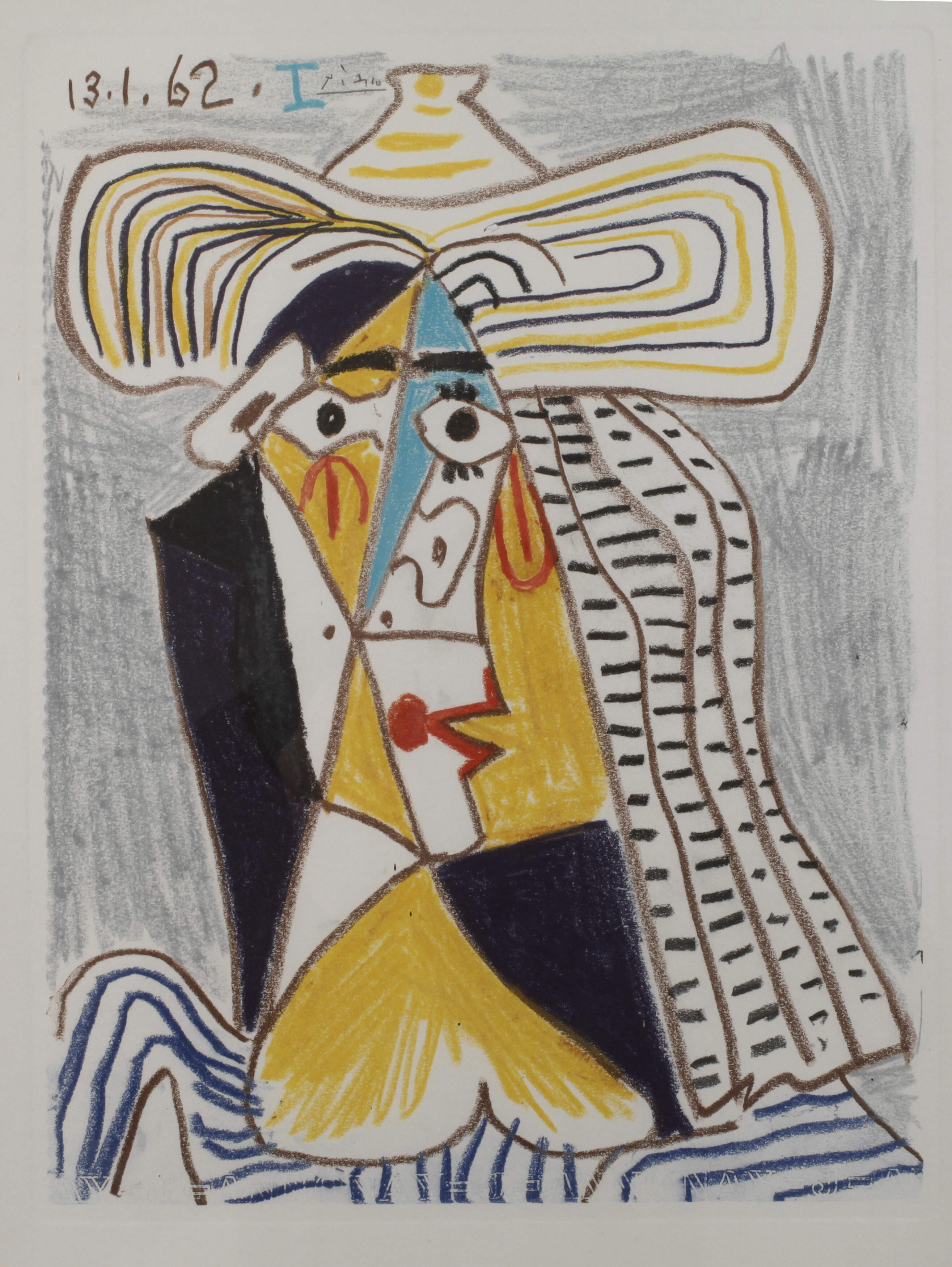 nach Pablo Picasso, Kubistischer Kopf