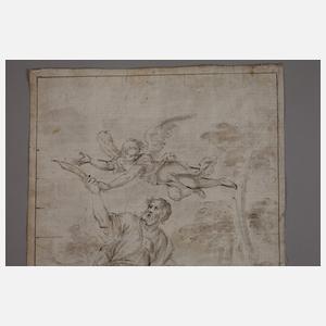 Altmeisterzeichnung, Opferung Isaaks