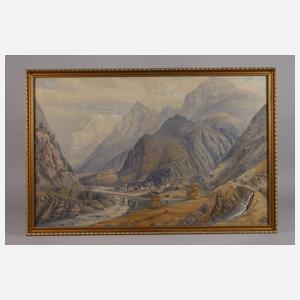 Bownas, Schweizer Alpenlandschaft bei Bristen