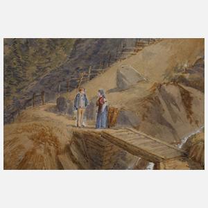 Bownas, Schweizer Alpenlandschaft bei Bristen