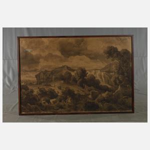 Friedrich Preller d. Ä., Italienische Landschaft