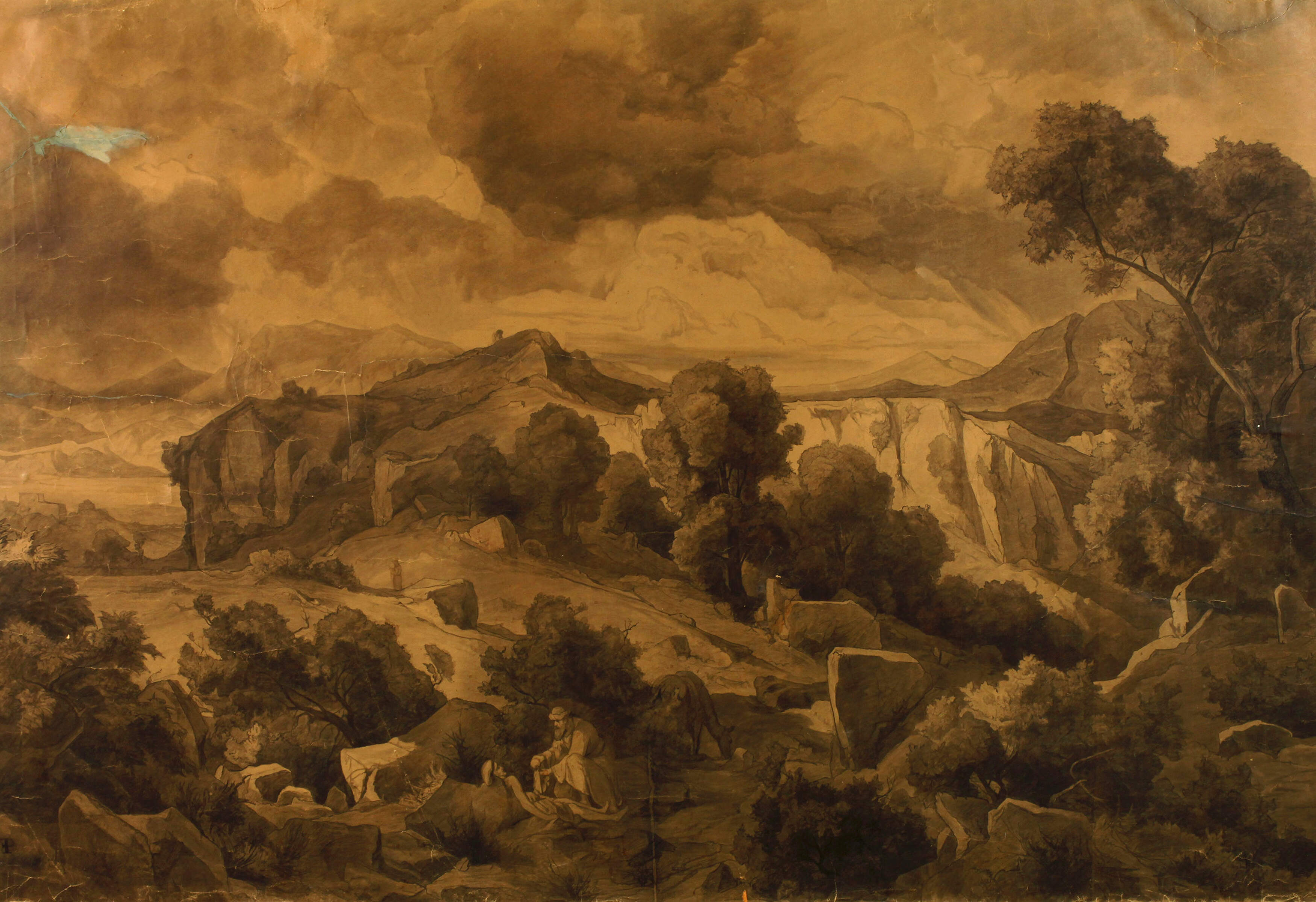 Friedrich Preller d. Ä., Italienische Landschaft
