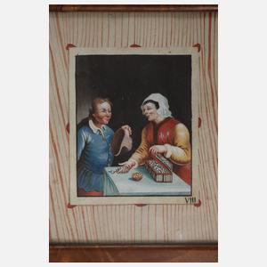 Die Laster des Menschen, Vier Zeichnungen