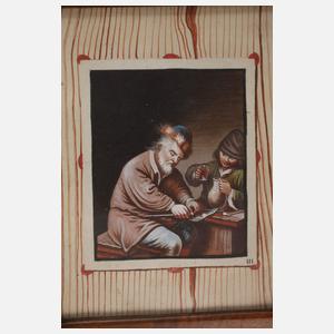 Die Laster des Menschen, Vier Zeichnungen