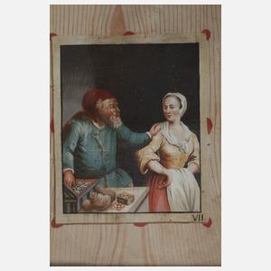 Die Laster des Menschen, Vier Zeichnungen