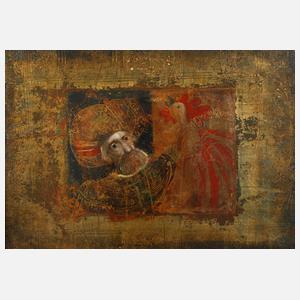 Omer Berber, Orientale mit Hahn