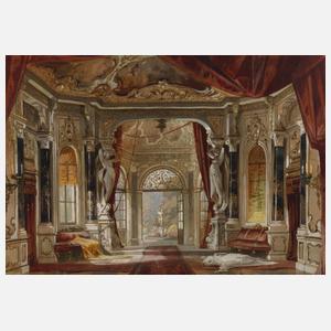 Georg Janny, attr., Schlossinterieur