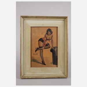 Raphael Kirchner, Leicht bekleidete Dame