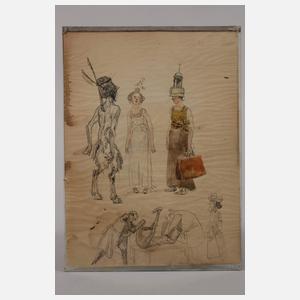 Heinrich Kley, Studienblatt