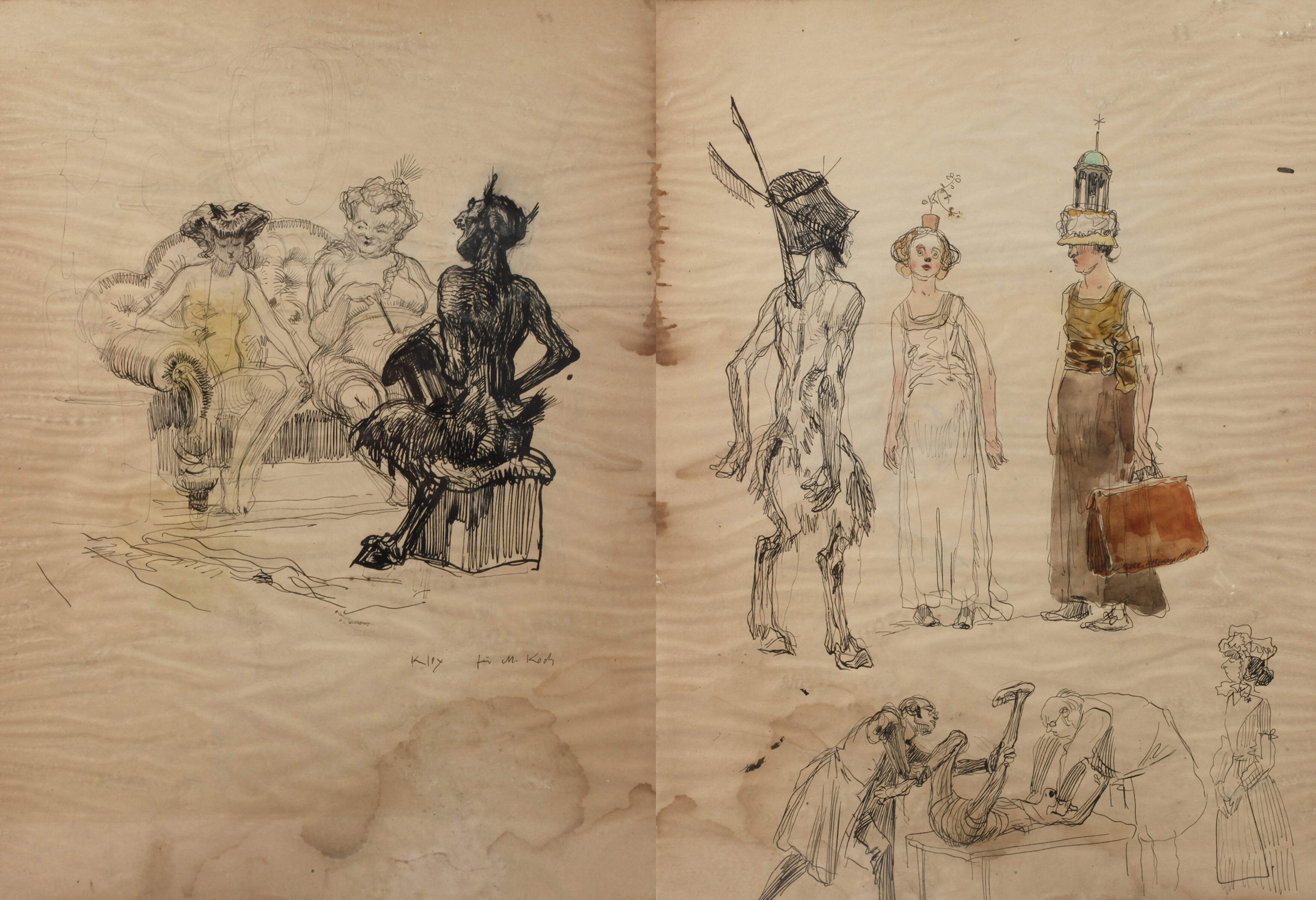 Heinrich Kley, Studienblatt