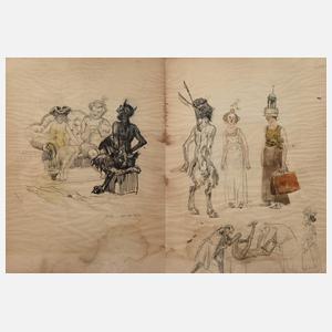 Heinrich Kley, Studienblatt